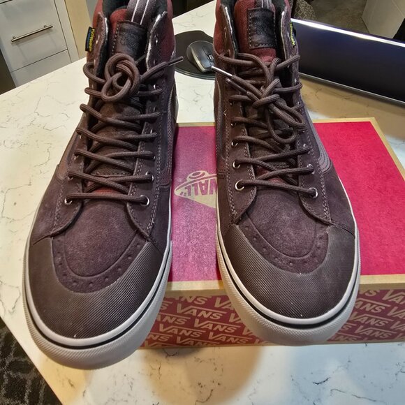 Vans Sk8-Hi MTE Primaloft All Terrain Waterproof Shoes Boots Chocolate SZ 13 NEW - Picture 3 of 16